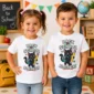black cat back to school shirt t-shirt back view