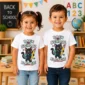 black cat back to school shirt t-shirt back view
