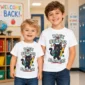 black cat back to school shirt t-shirt back view