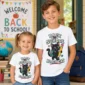 black cat back to school shirt t-shirt back view