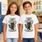black cat back to school shirt t-shirt back view