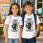 black cat back to school shirt t-shirt back view