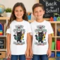 black cat back to school shirt t-shirt back view