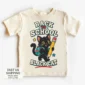 black cat back to school shirt t-shirt back view