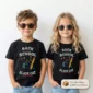 black cat back to school shirt t-shirt back view