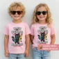 black cat back to school shirt t-shirt back view