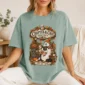 cozy autumn book lover ghost shirt t-shirt lifestyle scene