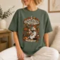 cozy autumn book lover ghost shirt t-shirt lifestyle scene