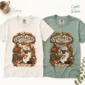 cozy autumn book lover ghost shirt t-shirt color options