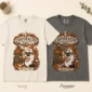 cozy autumn book lover ghost shirt t-shirt color options