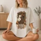 Booked & Boo-sy Halloween ghost shirt t-shirt lifestyle scene
