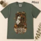 Booked & Boo-sy Halloween ghost shirt t-shirt flat lay view