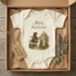 born for adventure baby bodysuit product photo