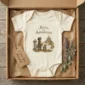 born for adventure baby bodysuit baby bodysuit mockup