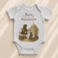 born for adventure baby bodysuit product photo