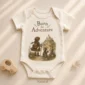 born for adventure baby bodysuit product photo