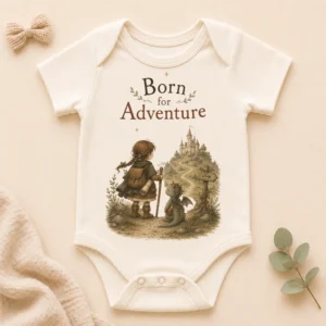 born for adventure baby bodysuit