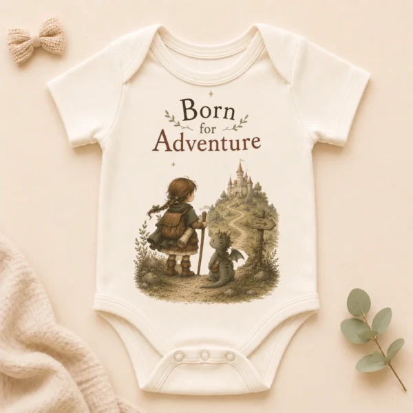 born for adventure baby bodysuit