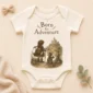 born for adventure baby bodysuit
