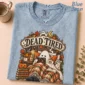 cozy Halloween book lover shirt t-shirt front view