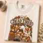 cozy Halloween book lover shirt t-shirt close-up detail