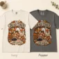 cozy Halloween book lover shirt t-shirt color options