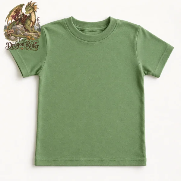 Dragon Rider Baby Bodysuit or Toddler Shirt, Tiny Dragon Rider — toddler shirt mockup dragon baby bodysuit product photo