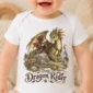 dragon baby bodysuit close-up detail