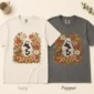 ghost cat Halloween shirt t-shirt color options