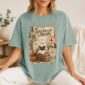 Ghost Reading Halloween Shirt t-shirt model mockup