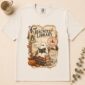 Ghost Reading Halloween Shirt t-shirt flat lay view