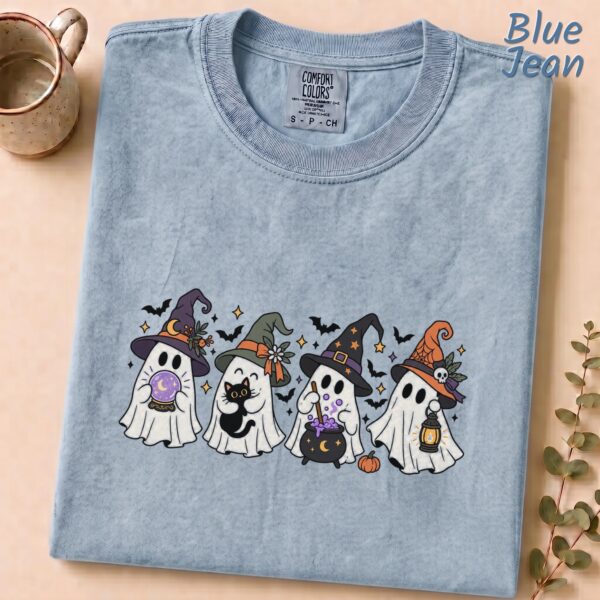 Ghost Witch Spooky Season Cute Halloween Shirt ghost witch Halloween shirt t-shirt mockup view