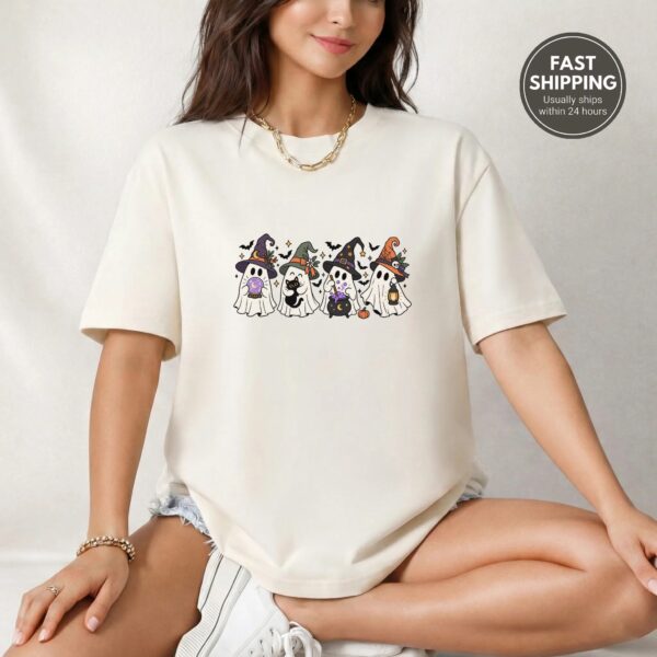 Ghost Witch Spooky Season Cute Halloween Shirt ghost witch Halloween shirt t-shirt product photo