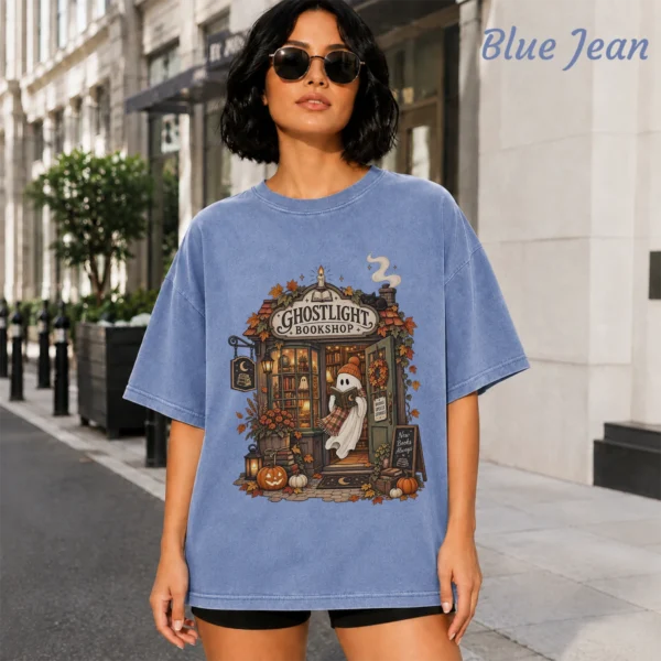 Ghostlight Bookshop Halloween Shirt t-shirt color options
