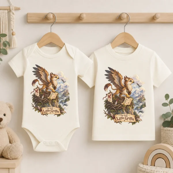 Griffin Baby Bodysuit or Toddler Shirt, the Last Little Griffin — baby bodysuit mockup griffin baby bodysuit product photo