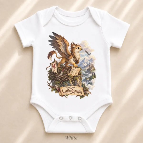Griffin Baby Bodysuit or Toddler Shirt, the Last Little Griffin — alternate product mockup griffin baby bodysuit product detail