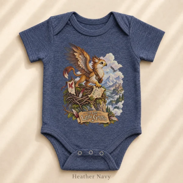 Griffin Baby Bodysuit or Toddler Shirt, the Last Little Griffin — alternate product mockup griffin baby bodysuit lifestyle scene