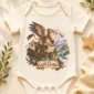 griffin baby bodysuit close-up detail