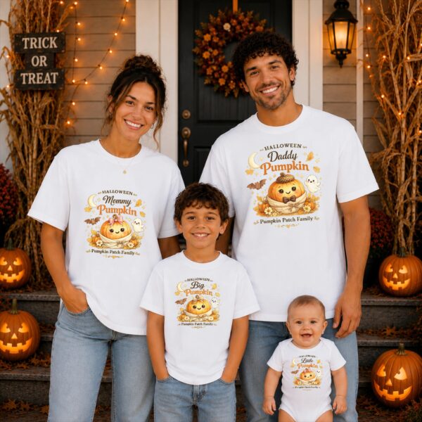 Halloween Family Matching Watercolor Pumpkin Shirt or Bodysuit Halloween family matching watercolor pumpkin shirt baby bodysuit color options