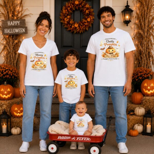 Halloween Family Matching Watercolor Pumpkin Shirt or Bodysuit Halloween family matching watercolor pumpkin shirt baby bodysuit color options