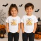 Halloween family matching watercolor pumpkin shirt baby bodysuit color options