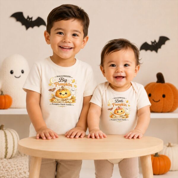 Halloween Family Matching Watercolor Pumpkin Shirt or Bodysuit Halloween family matching watercolor pumpkin shirt baby bodysuit color options