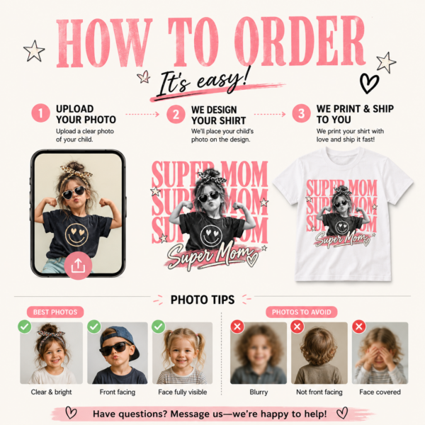 howtoorder super mom adult shirt t-shirt front view