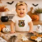 Knock Knock Trick or Treat Personalized Halloween Shirt baby bodysuit product detail