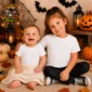 Knock Knock Trick or Treat Personalized Halloween Shirt baby bodysuit product photo