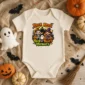 Knock Knock Trick or Treat Personalized Halloween Shirt baby bodysuit product photo