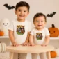 Knock Knock Trick or Treat Personalized Halloween Shirt baby bodysuit