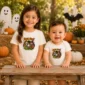 Knock Knock Trick or Treat Personalized Halloween Shirt baby bodysuit product photo