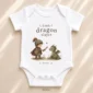 little dragon slayer baby bodysuit product photo