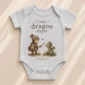 little dragon slayer baby bodysuit product photo